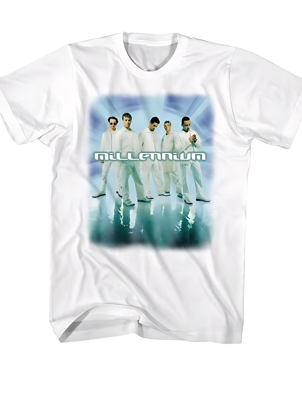 Backstreet Boys Millennium White Shirt Pop Band Fan Tee